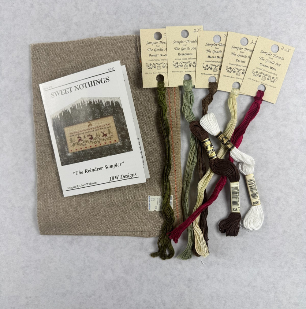 JBW Designs The Reindeer Sampler Cross Stitch Pattern The Gentle Art Thread